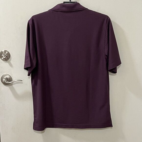 PGA TOUR Mens Golf Shirt Short Sleeve Polo Purple Size Medium - Picture 4 of 9